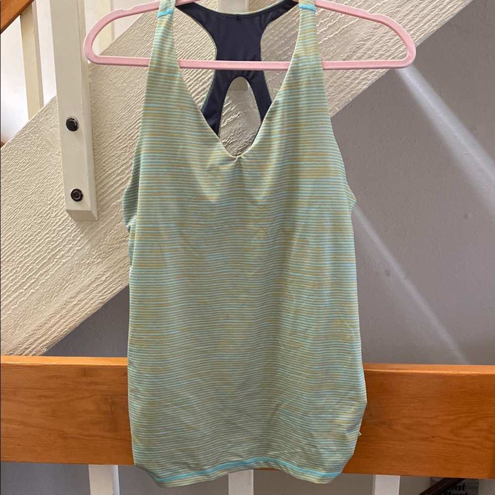 Parma Striped Green Orange Women's Sports tank